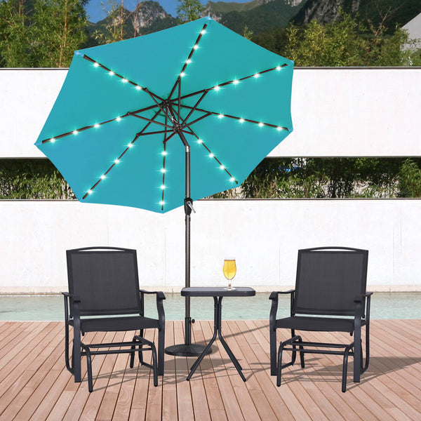 7.5ft Patio Solar Umbrella LED Outdoor