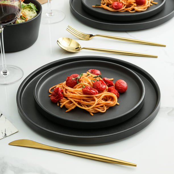 Cecile Stoneware 12-Piece Round Dinnerware Set