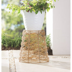 Ventura Resin Rattan Woven Plant Stand