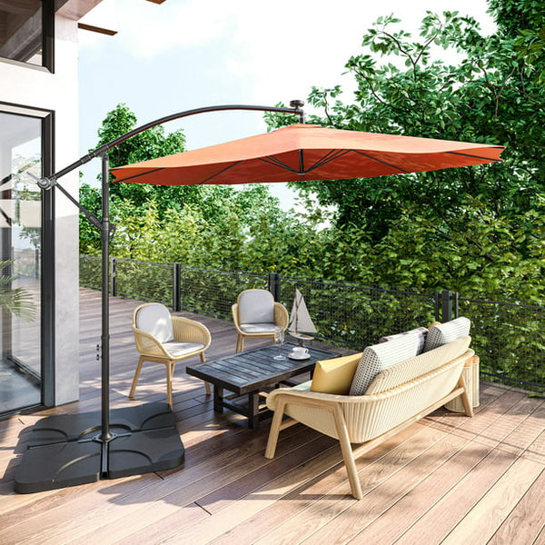 Hand Crank Cantilever Patio Umbrella