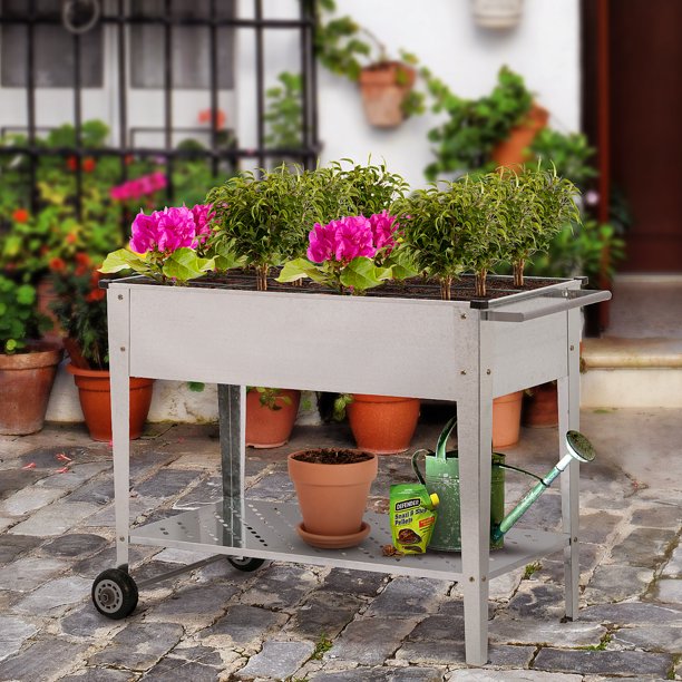 Raised Planter Box with Legs Outdoor