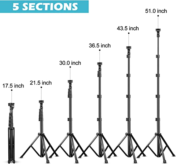 Extendable Tripod Stand with Bluetooth