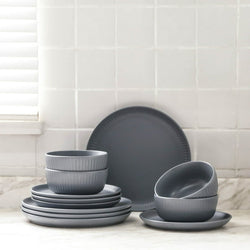 Logan Stoneware 12-Piece Dinnerware Set