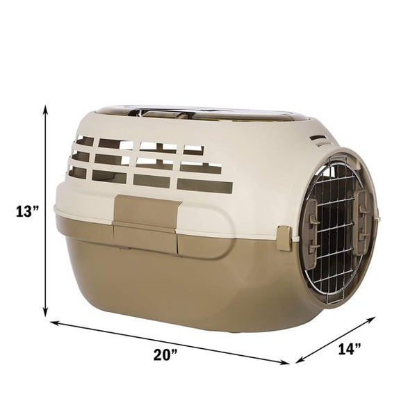 Pet Travel Cage Pet Hard-Side Carrier Plastic Pet Travel