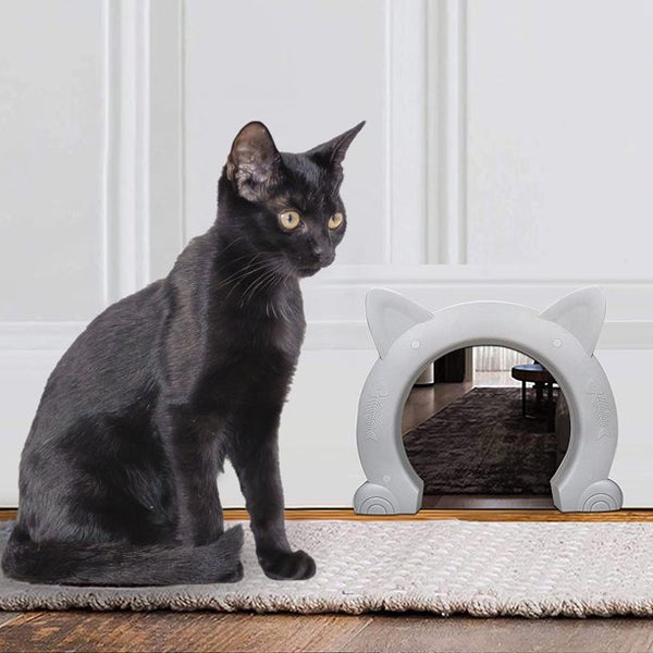 Cat Door For Interior Doors,No-Flap Pet Door For Cats